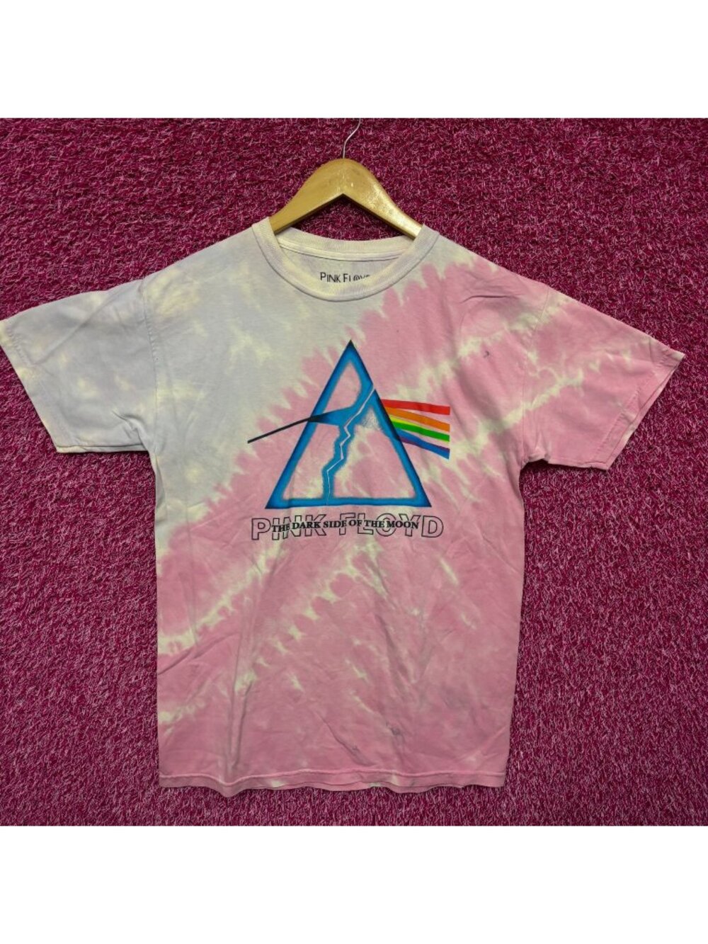 Pink Floyd The Dark Side of the Moon Album Rock Tie Dye M